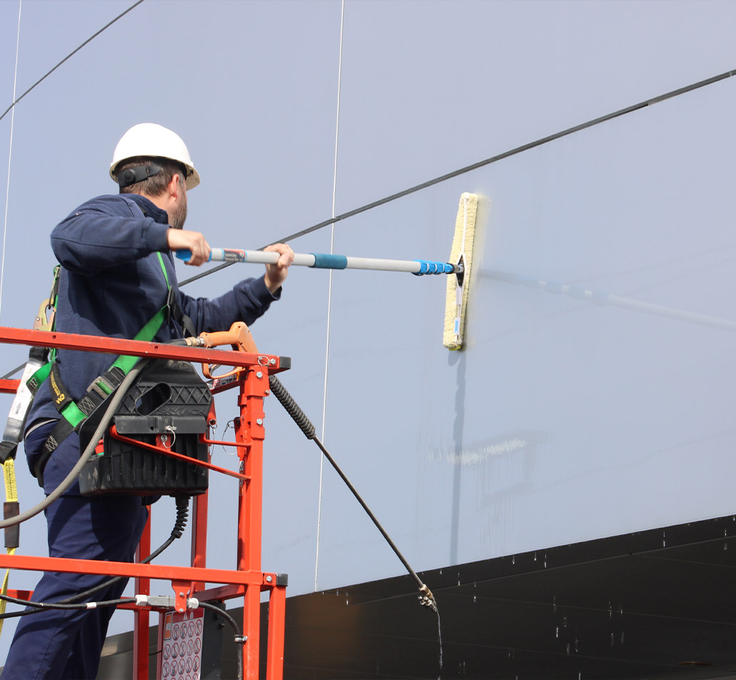 Commercial Exterior Cleaning Company St. Louis | Power Washing, Soft Washing, & Sweeping for Businesses