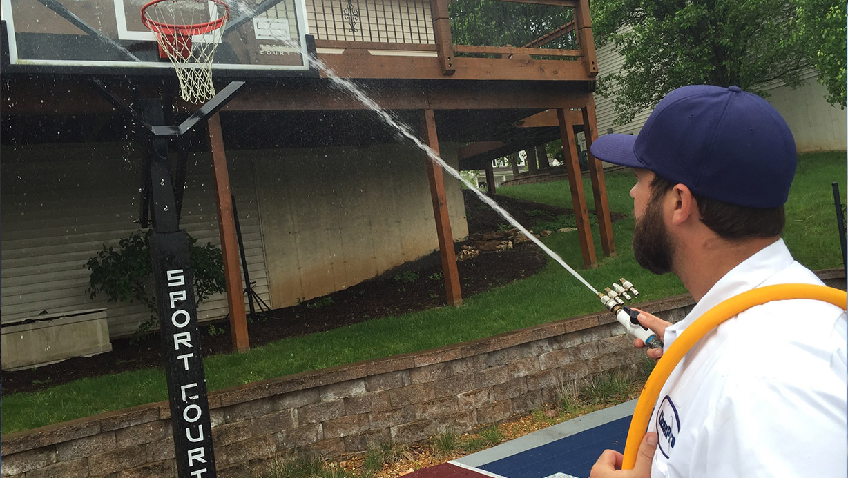 Tennis & Basketball Court Cleaning St. Louis | Exterior Commercial Cleaning Company Near Me