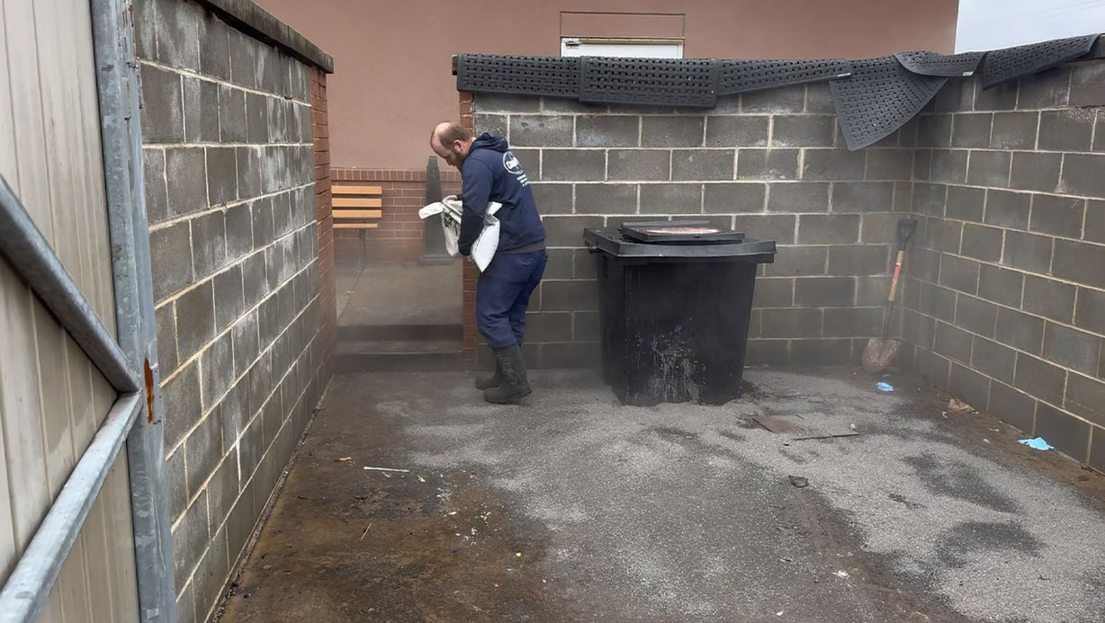 Dumpster Pad Cleaning St. Louis | Exterior Commercial Cleaning Company Near Me