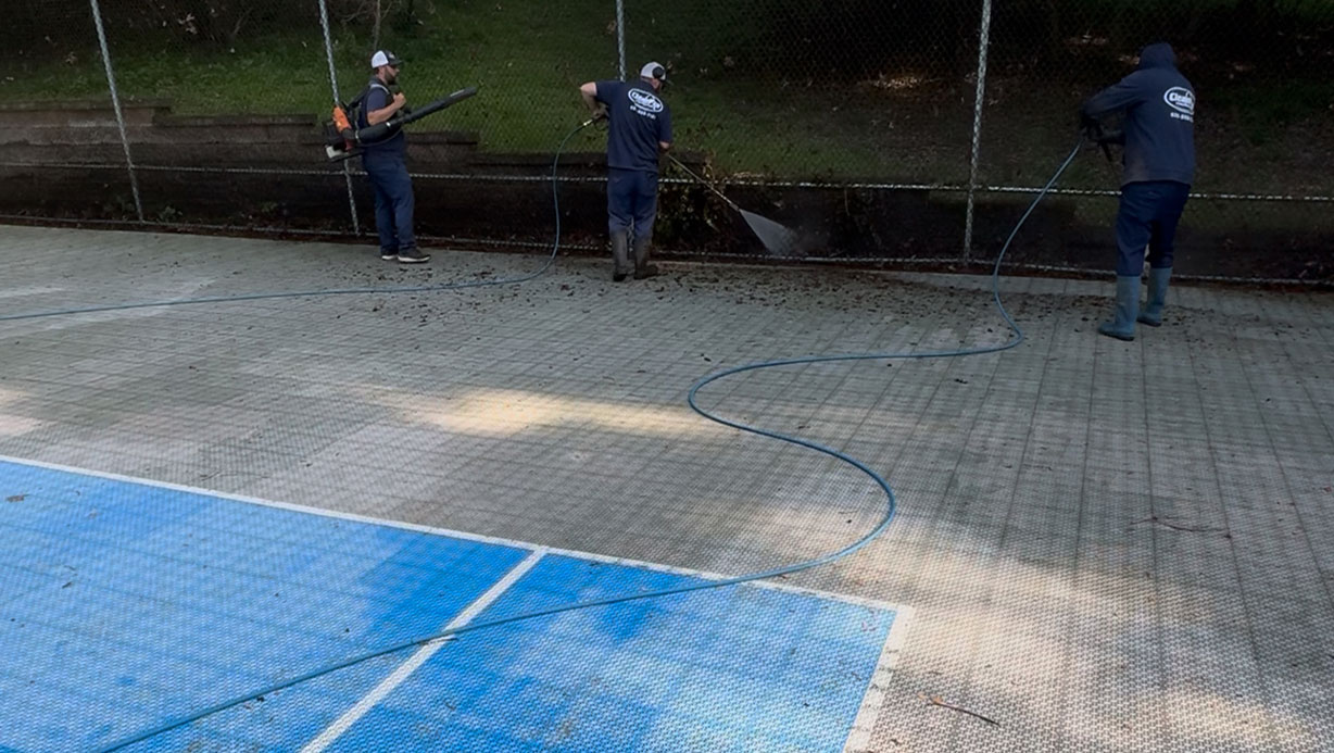 Tennis & Basketball Court Cleaning St. Louis | Exterior Commercial Cleaning Company Near Me